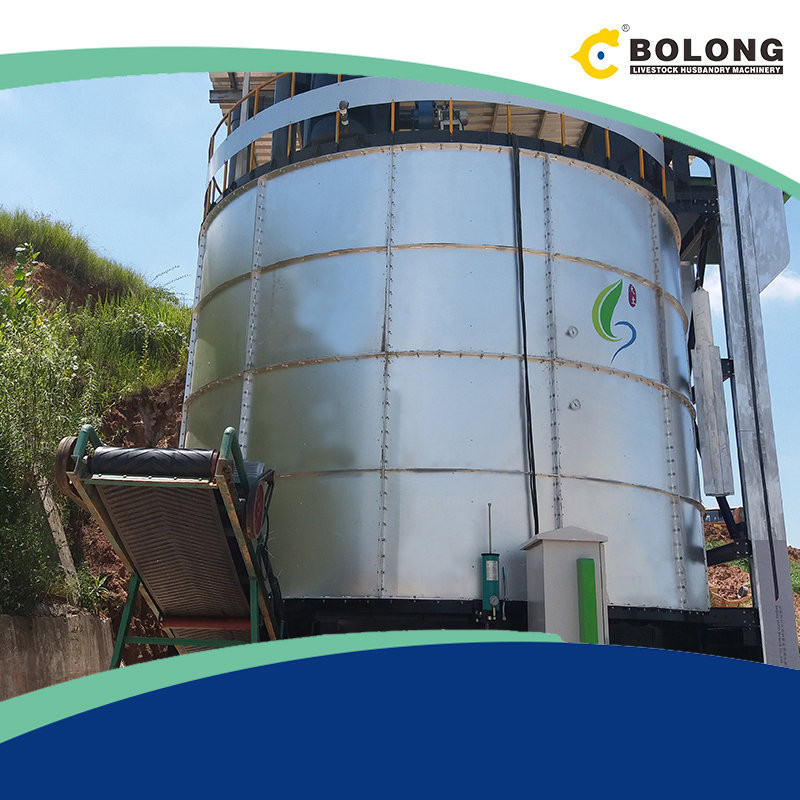 quite-running animal dung composting equipment